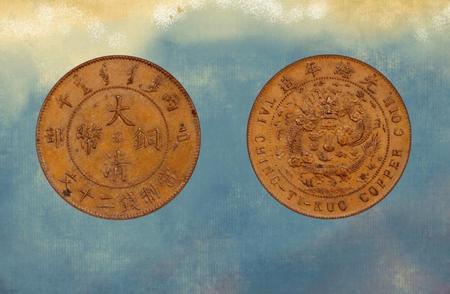 罕见大清铜币：二十文，价值517.5万，你家有吗？